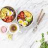 Hearty Grain Bowl With Quail Eggs
