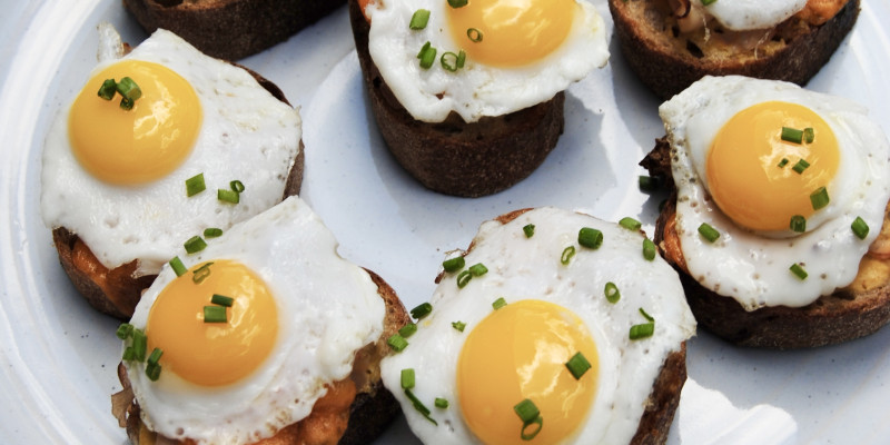 Chef Kyle's Ham, Cheese, & Quail Egg Bagel Bites