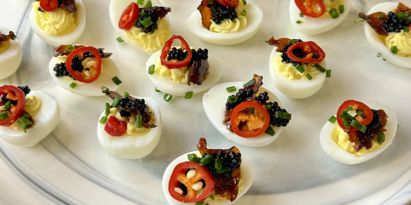 Chef Kyle's Deviled Quail Eggs