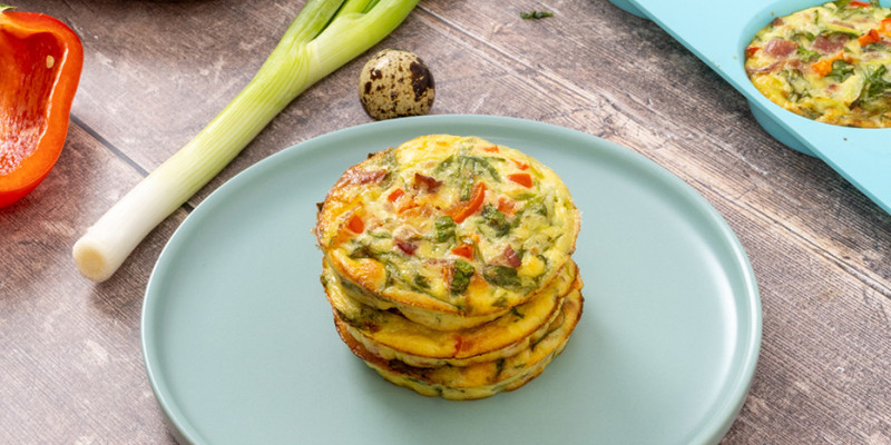 Mini Summer Frittatas with Quail Eggs