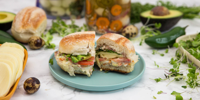 Spicy Pickled Quail Egg Torta