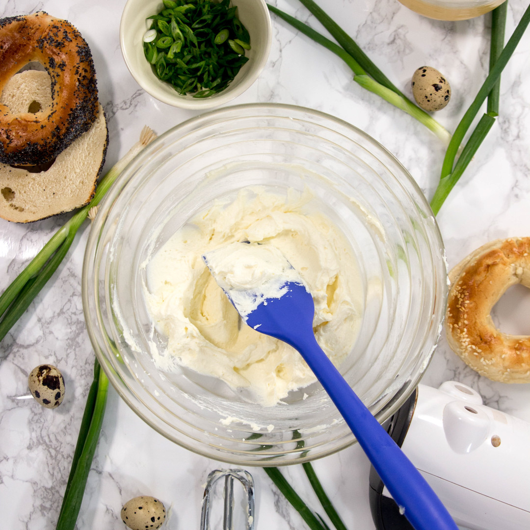 cream cheese in a bowl