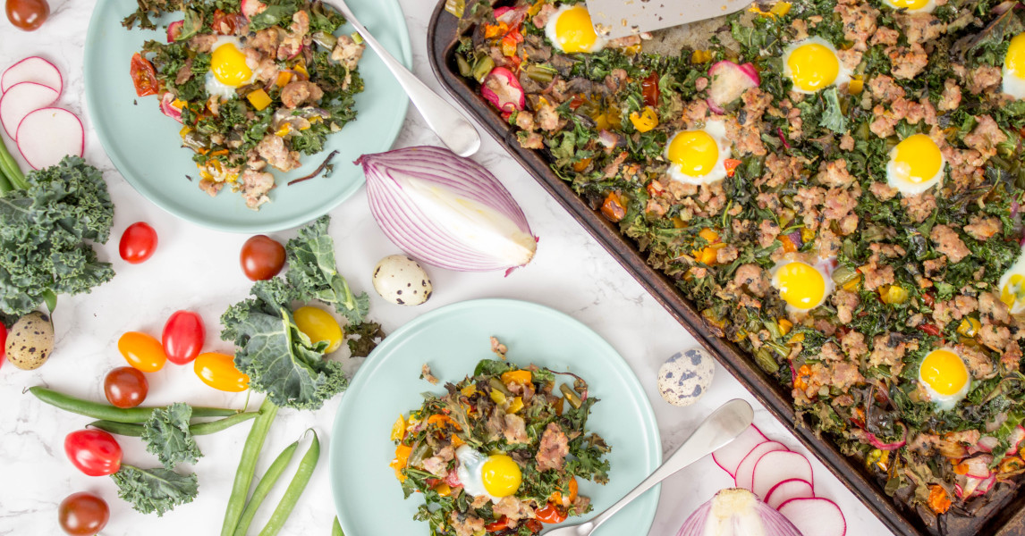 Spring Breakfast Sheet Bake with Quail Eggs | Spring Creek Quail Farms