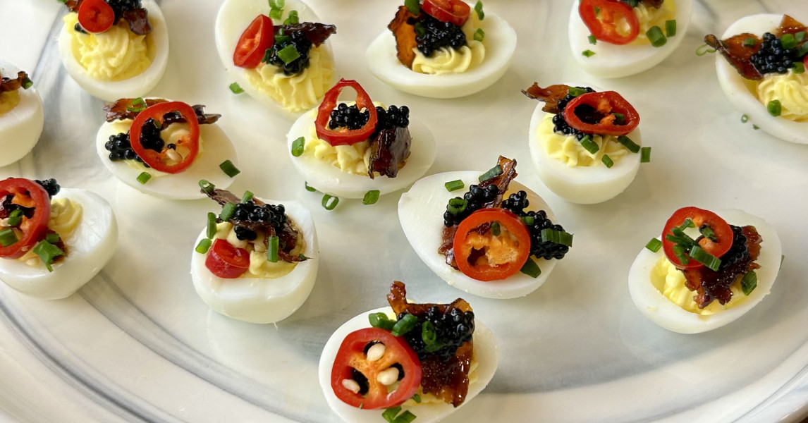 Chef Kyle's Deviled Quail Eggs | Spring Creek Quail Farms